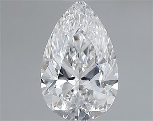 Picture of Natural Diamond 0.61 Carats, Pear with  Cut, D Color, VS1 Clarity and Certified by GIA