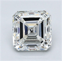Natural Diamond 1.70 Carats, Asscher with  Cut, G Color, VS1 Clarity and Certified by GIA