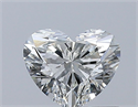Natural Diamond 0.51 Carats, Heart with  Cut, I Color, SI1 Clarity and Certified by GIA