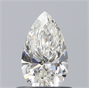 Diamante Natural 0.58 quilates, De pera , Color H, claridad VVS1 y certificado GIA