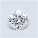 Diamante Natural 0.50 quilates, Redondo , Color D, claridad SI1 y certificado GIA