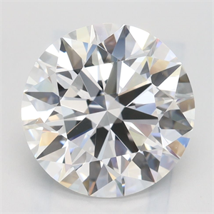 Picture of Lab Grown Diamond 3.15 Carats, Round with Ideal Cut, D Color, VVS1 Clarity and Certified by IGI