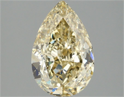 Picture of Lab Grown Diamond 2.08 Carats, Pear with  Cut, Fancy Yellow Color, VS1 Clarity and Certified by IGI