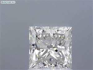 Picture of Natural Diamond 1.51 Carats, Princess with  Cut, G Color, VS2 Clarity and Certified by GIA
