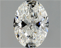 Natural Diamond 0.70 Carats, Oval with  Cut, G Color, VVS2 Clarity and Certified by GIA