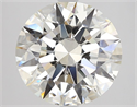 Natural Diamond 4.07 Carats, Round with Excellent Cut, J Color, SI1 Clarity and Certified by GIA