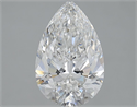 Diamante Natural 2.03 quilates, De pera , Color E, claridad VS1 y certificado GIA