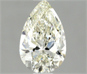 Natural Diamond 0.58 Carats, Pear with  Cut, J Color, VS1 Clarity and Certified by IGI