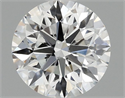 Lab Grown Diamond 1.06 Carats, Round with Excellent Cut, D Color, VVS2 Clarity and Certified by IGI