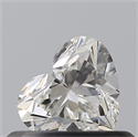 Natural Diamond 0.40 Carats, Heart with  Cut, H Color, IF Clarity and Certified by GIA