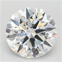 Lab Grown Diamond 3.52 Carats, Round with Ideal Cut, D Color, IF Clarity and Certified by IGI