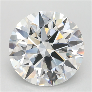 Picture of Lab Grown Diamond 3.52 Carats, Round with Ideal Cut, D Color, IF Clarity and Certified by IGI