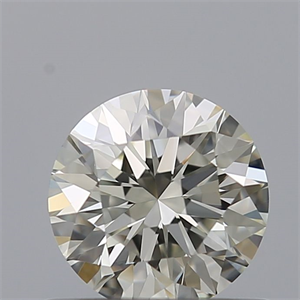 Picture of Natural Diamond 0.59 Carats, Round with Excellent Cut, J Color, VVS1 Clarity and Certified by IGI
