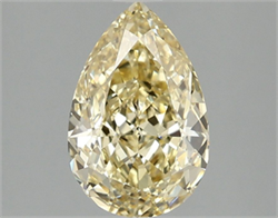 Picture of Lab Grown Diamond 2.08 Carats, Pear with  Cut, Fancy Intense Yellow Color, VVS2 Clarity and Certified by IGI