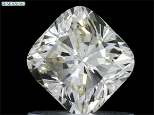 Foto Diamante Natural 0.74 quilates, Del cojín , Color K, claridad VS2 y certificado GIA de