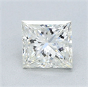 Natural Diamond 1.01 Carats, Princess with  Cut, J Color, VS2 Clarity and Certified by GIA