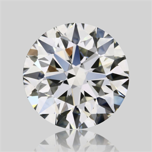 Picture of Natural Diamond 0.90 Carats, Round with Excellent Cut, K Color, VVS2 Clarity and Certified by GIA