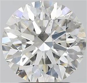 Picture of Natural Diamond 2.50 Carats, Round with Excellent Cut, I Color, SI2 Clarity and Certified by GIA