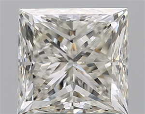 Foto Diamante Natural 1.70 quilates, Princesa , Color I, claridad SI1 y certificado GIA de