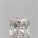 Natural Diamond 0.72 Carats, Princess with  Cut, J Color, VVS1 Clarity and Certified by GIA
