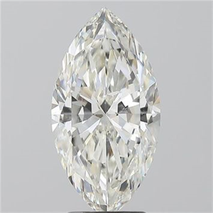 Picture of Natural Diamond 3.02 Carats, Marquise with  Cut, I Color, SI2 Clarity and Certified by GIA
