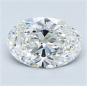Diamante Natural 2.06 quilates, Ovalado , Color E, claridad VVS1 y certificado GIA