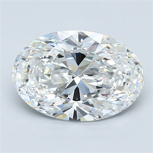 Foto Diamante Natural 2.06 quilates, Ovalado , Color E, claridad VVS1 y certificado GIA de