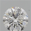 Diamante Natural 0.41 quilates, Redondo , Color F, claridad VVS2 y certificado GIA