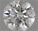 Natural Diamond 0.86 Carats, Round with Excellent Cut, G Color, VVS2 Clarity and Certified by HRD