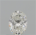 Natural Diamond 0.50 Carats, Oval with  Cut, G Color, VVS2 Clarity and Certified by GIA