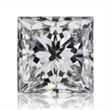 Natural Diamond 0.70 Carats, Princess with  Cut, E Color, VS2 Clarity and Certified by GIA