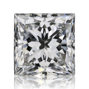 Picture of Natural Diamond 0.70 Carats, Princess with  Cut, E Color, VS2 Clarity and Certified by GIA