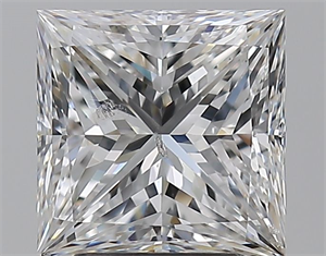 Picture of Natural Diamond 3.01 Carats, Princess with  Cut, F Color, SI2 Clarity and Certified by GIA