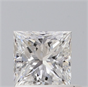 Natural Diamond 0.64 Carats, Princess with  Cut, D Color, VS1 Clarity and Certified by GIA