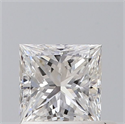 Natural Diamond 0.64 Carats, Princess with  Cut, D Color, VS1 Clarity and Certified by GIA