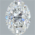 Diamante Natural 2.21 quilates, Ovalado , Color F, claridad VVS1 y certificado GIA