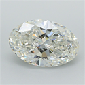 Diamante Natural 3.01 quilates, Ovalado , Color I, claridad VVS1 y certificado GIA