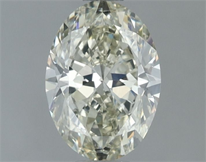 Picture of Natural Diamond 1.00 Carats, Oval with  Cut, J Color, VS2 Clarity and Certified by IGI