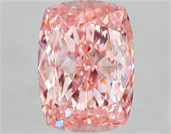 Picture of Lab Grown Diamond 4.58 Carats, CUSHION MODIFIED with  Cut, Fancy Vivid Pink Color, VS1 Clarity and Certified by IGI