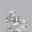Natural Diamond 0.51 Carats, Heart with  Cut, H Color, VVS1 Clarity and Certified by GIA