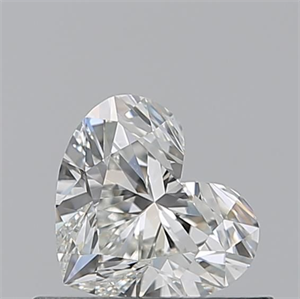 Picture of Natural Diamond 0.51 Carats, Heart with  Cut, H Color, VVS1 Clarity and Certified by GIA