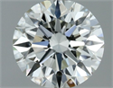 Natural Diamond 0.50 Carats, Round with Excellent Cut, I Color, VVS1 Clarity and Certified by IGI