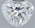Natural Diamond 0.50 Carats, Heart with  Cut, H Color, VVS2 Clarity and Certified by GIA