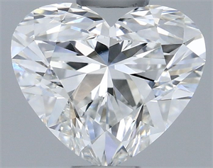 Picture of Natural Diamond 0.50 Carats, Heart with  Cut, H Color, VVS2 Clarity and Certified by GIA