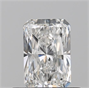 Natural Diamond 0.51 Carats, Radiant with  Cut, F Color, VVS1 Clarity and Certified by GIA