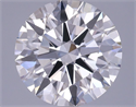 Lab Grown Diamond 3.65 Carats, Round with Excellent Cut, G Color, VS1 Clarity and Certified by GIA