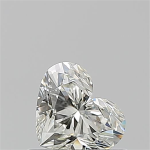 Picture of Natural Diamond 0.53 Carats, Heart with  Cut, K Color, IF Clarity and Certified by GIA