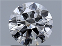 Natural Diamond 0.90 Carats, Round with Very Good Cut, H Color, SI2 Clarity and Certified by GIA