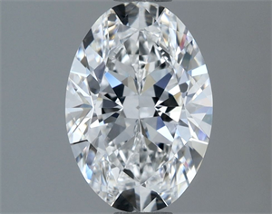 Picture of Natural Diamond 1.30 Carats, Oval with  Cut, D Color, VVS2 Clarity and Certified by GIA