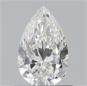 Natural Diamond 0.70 Carats, Pear with  Cut, F Color, VS1 Clarity and Certified by GIA